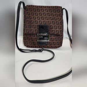 Fendi Zucchino Small Crossbody. Slight Discoloration But Not Too Noticeable.